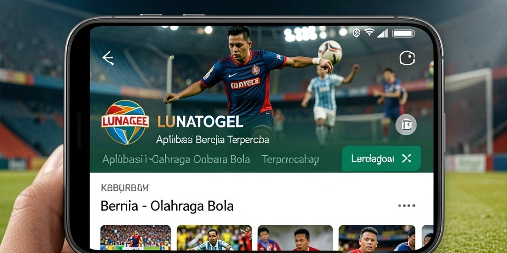 Antarmuka LUNATOGEL yang informatif dan mudah digunakan.