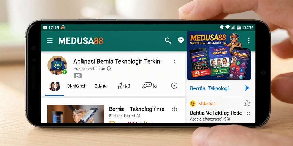 Antarmuka aplikasi teknologi MEDUSA88 yang menarik dan informatif.
