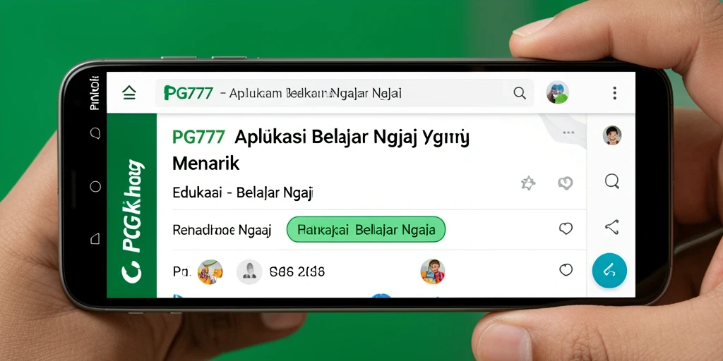 Antarmuka PG777 yang menarik untuk belajar ngaji.