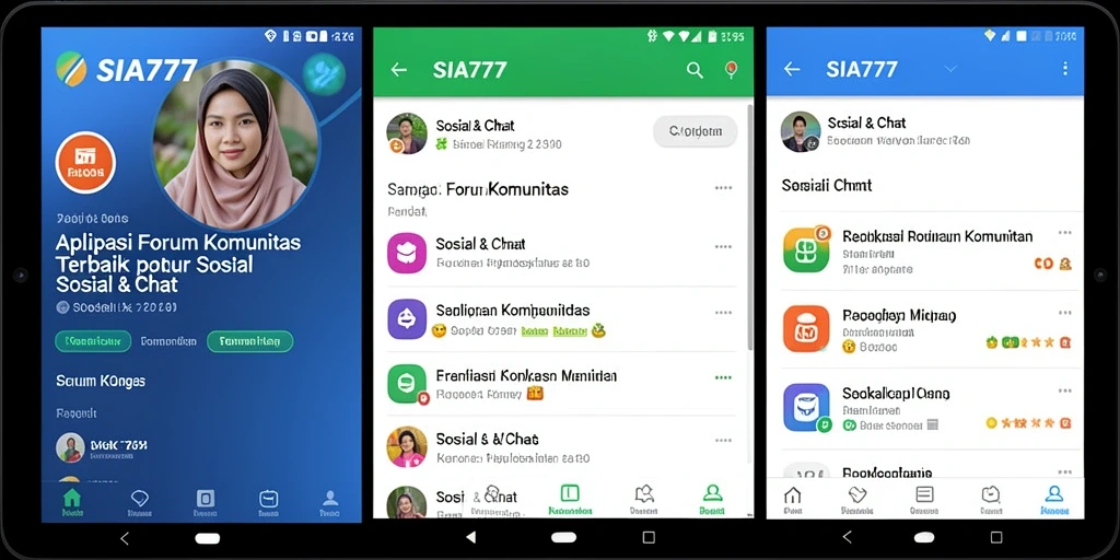 Tampilan antarmuka SIA777 yang menarik dan mudah digunakan.