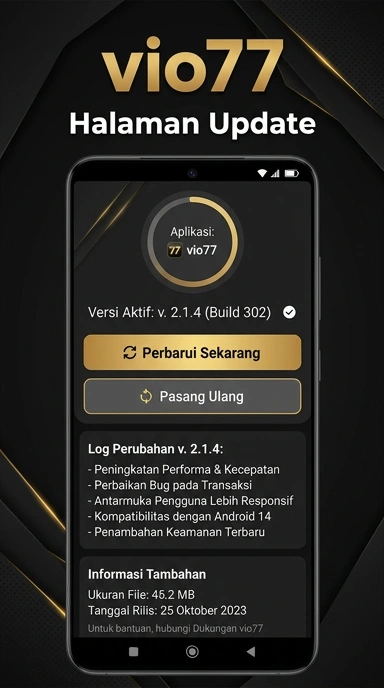 Riwayat Versi Aplikasi vio77 untuk Pengguna Android